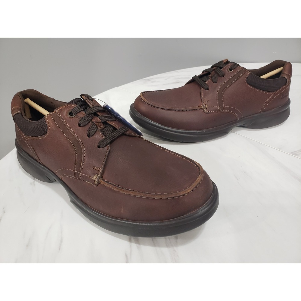NEW NO BOX SIZE 9.5 WIDE - MEn's Oxfords Clarks Bradley Vibe Tan Tumbled 54364